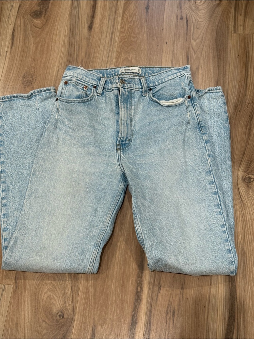 Abercrombie & Fitch Light Blue Straight Leg Jeans